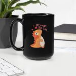 It Must Be Love Black Glossy Mug