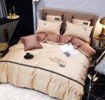 Gucci X The North Face Luxury Branded Design Bed Sheet Egyptian Cotton 4 Pieces Bedding Set