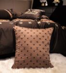 Louis Vuitton Luxury Branded Logo Bed Sheet Egyptian Cotton 4 Pieces Bedding Set