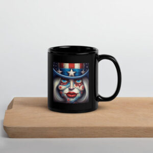 A Celebration Of America Black Glossy Mug