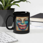 A Nation Of Diversity Black Glossy Mug