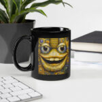 Abstract Amalgamation Black Glossy Mug