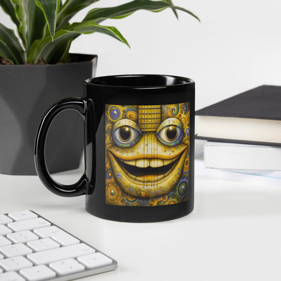 Abstract Amalgamation Black Glossy Mug