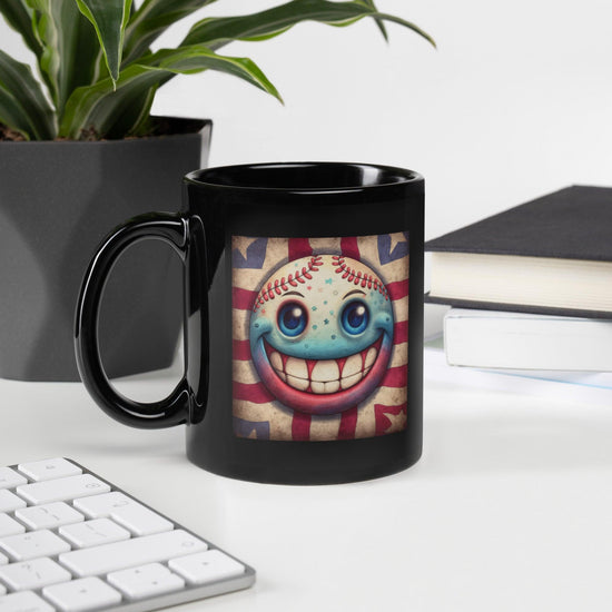 American Progress Black Glossy Mug