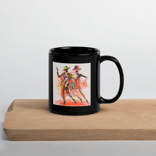Balletic Dreamland Fashion Black Glossy Mug