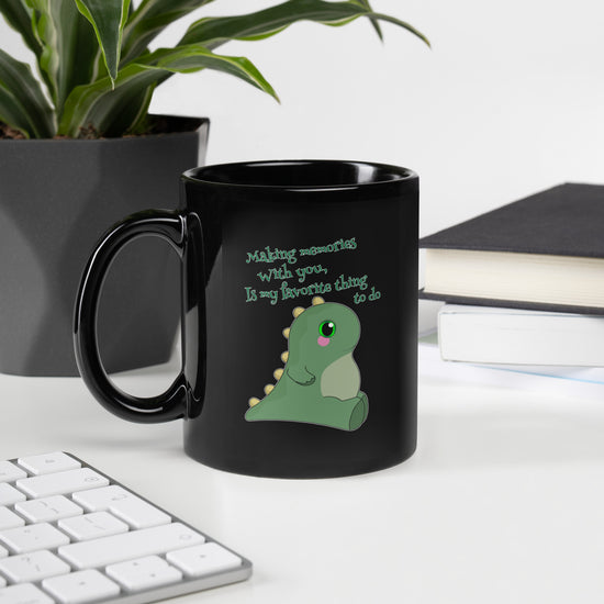 Making Memories With You Black Glossy Mug