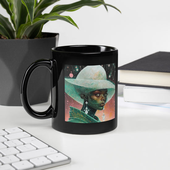 Mystic Night Beyond Style Black Glossy Mug