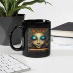Vintage Visions Black Glossy Mug