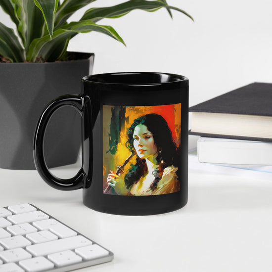 NS 972 Black Glossy Mug