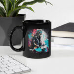 Blasting The Beats Out Black Glossy Mug