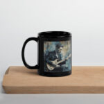 Bluesy Breakthrough Black Glossy Mug