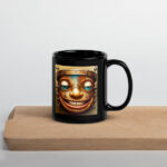 Cosmic Carousel Black Glossy Mug