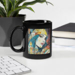 Graphic Greatness II Black Glossy Mug