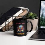 It's Passion Black Glossy Mug
