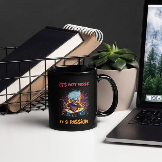 It's Passion Black Glossy Mug
