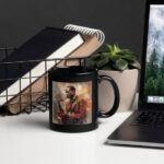 Melodic Masterpiece Black Glossy Mug