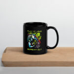 Play It Loud Black Glossy Mug