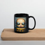 Sapphire Skies Black Glossy Mug