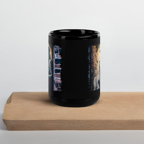 Sax It Up Black Glossy Mug