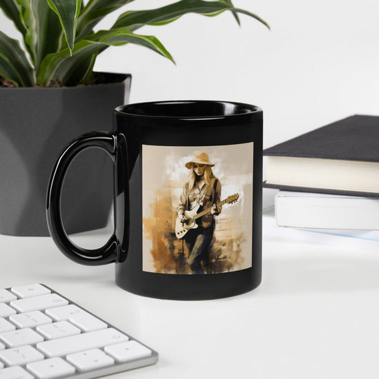 Soulful Transitions Black Glossy Mug