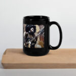 Strumming With Soul and Passion Black Glossy Mug