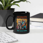 Thats a Meowsterpiece Black Glossy Mug