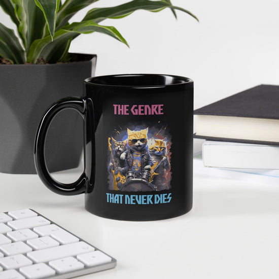 The Genre That Never Dies Black Glossy Mug