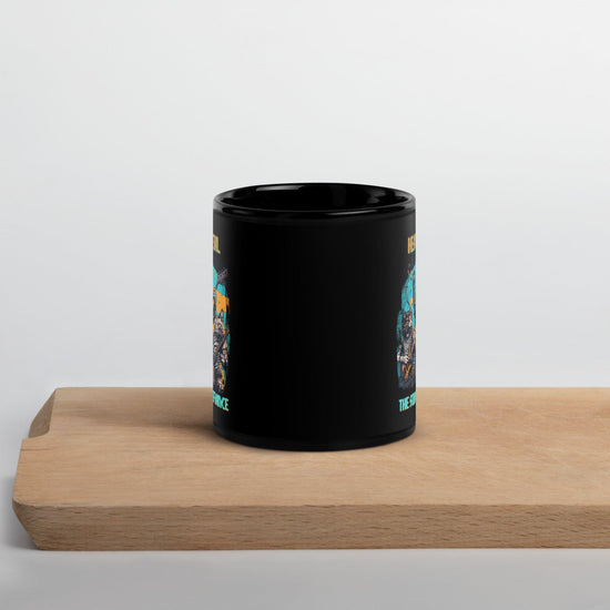 The sound Of Defiance Black Glossy Mug