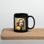 Urban Sketches Black Glossy Mug