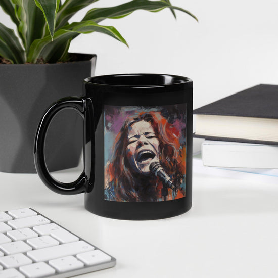 Vibrant Visions Black Glossy Mug
