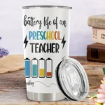 20oz Stainless Steel Tumbler Double Wall Insulated with "Funny Charging Print" Design - a Perfect Gift.