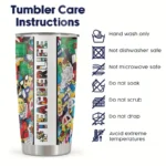 20oz Stainless Steel Tumbler Double Wall Insulated with "Teacher Life" Design - a Perfect Gift.